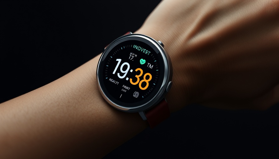 Sleek health-tech wearable showcasing the newest technology in healthcare Muskegon.
