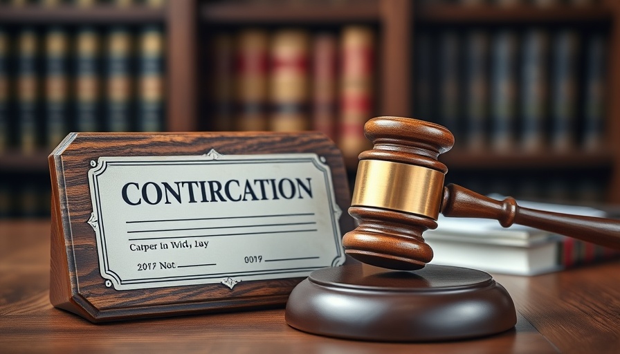 Legal concept with gavel and compensation plaque, COVID-19 insurance claim denied theme.