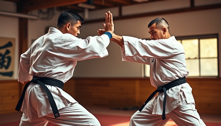 Karate practitioners demonstrate spontaneous adaptations in karate sparring.