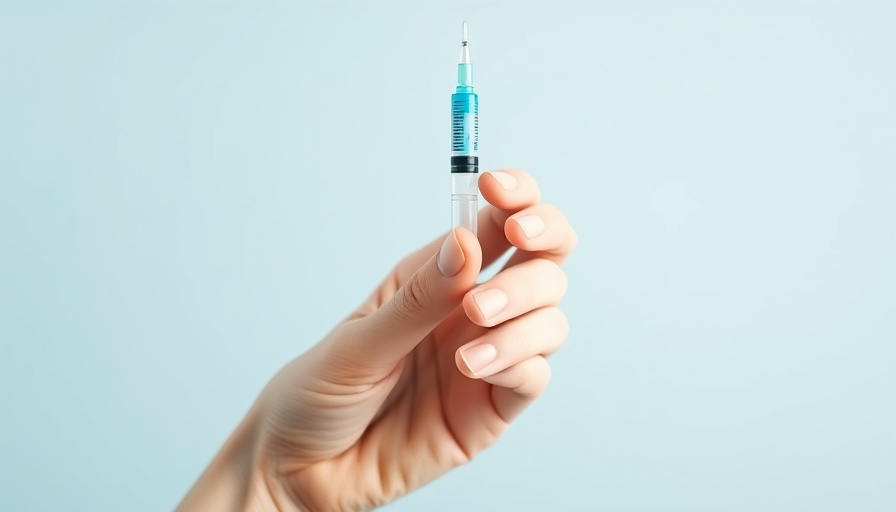 Injector pen for weight loss drugs on light blue background.