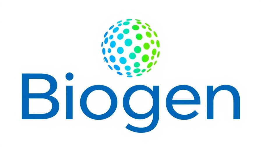 Biogen logo representing LEQEMBI Alzheimer’s treatment Muskegon.