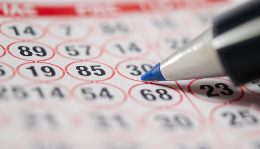 Filling out lottery ticket, close-up, numbers grid, Investing in Archer Aviation Stock concept