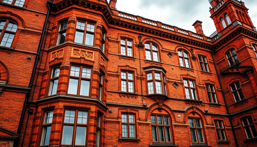 Historic red-brick building with classical architecture