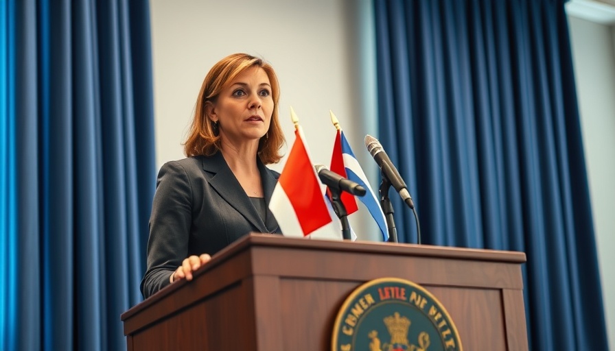 Professional female speaker discusses health insurance denials in Arizona.