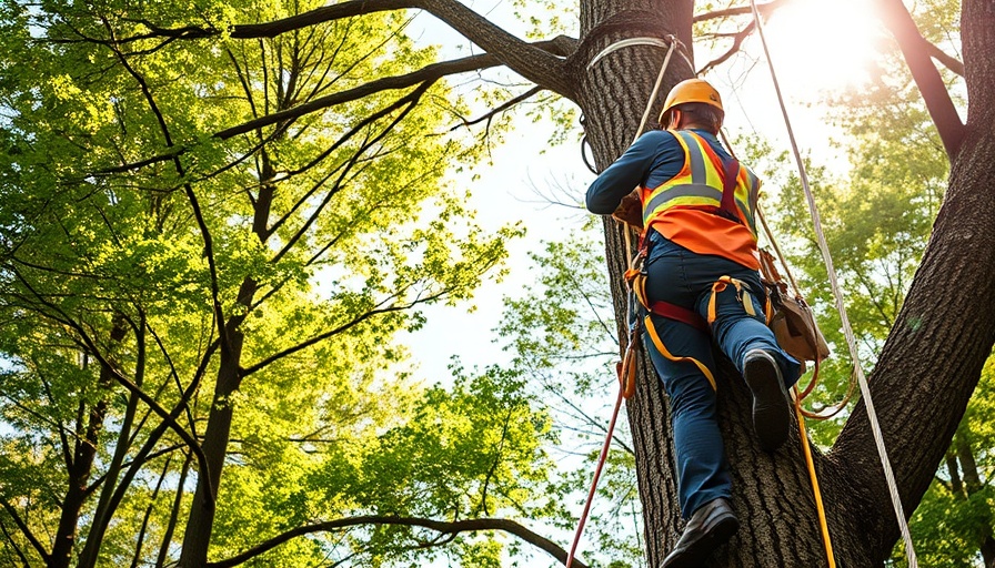 Tree removal Sunshine Coast professional working in a tree.