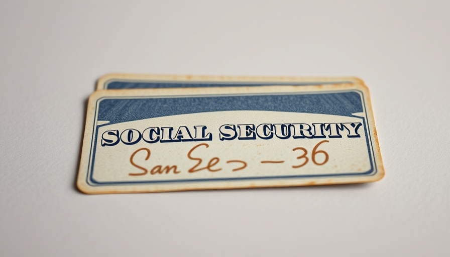 Close-up of layered Social Security cards related to 2026 Social Security boost.