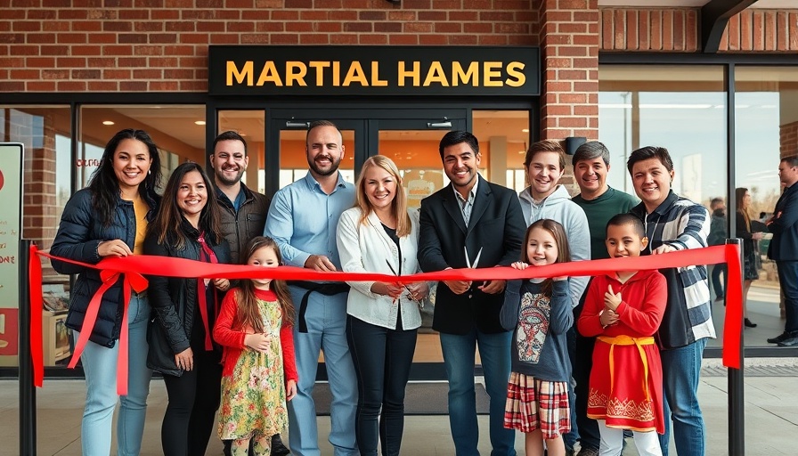 Martial arts classes Gurnee ribbon-cutting ceremony at new studio.