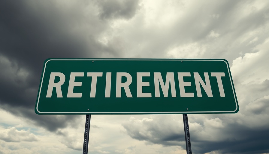 Retirement sign under cloudy sky illustrating US workers retirement confidence.