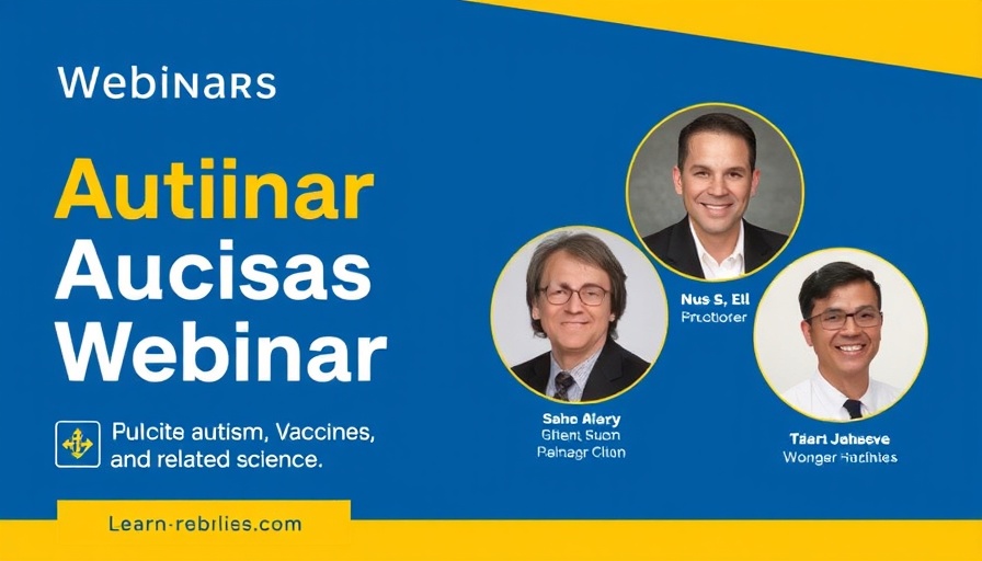 Webinar on autism vaccines reporting featuring four experts.