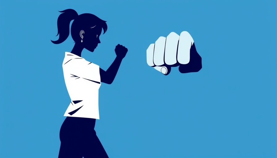 Illustration of self-defense training concept in Logansport.