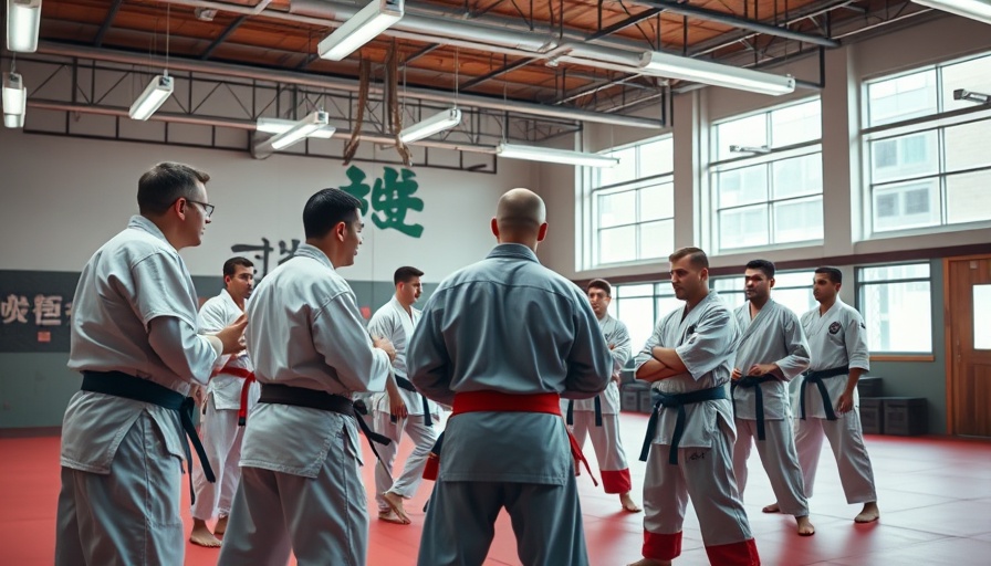 Martial arts class in spacious, well-lit dojo with equipment, Gurnee.
