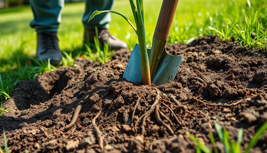 Portland $100M tree expansion with person planting a tree.