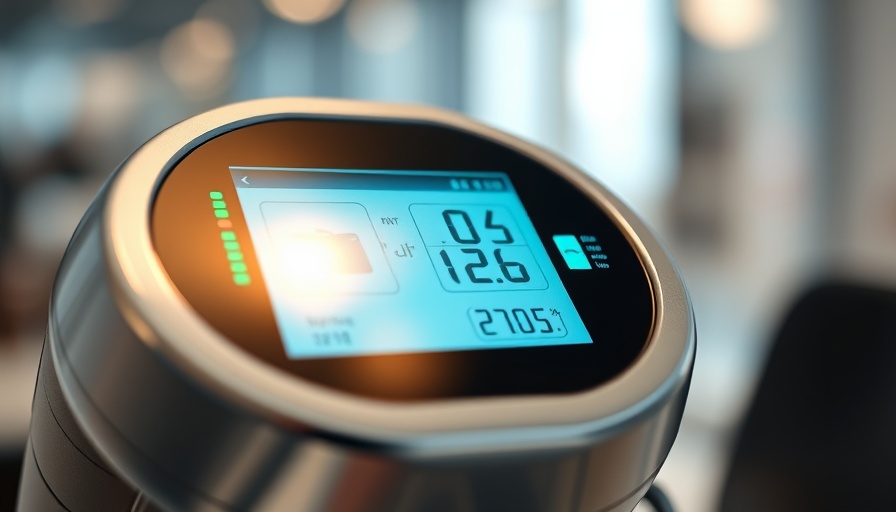 Close-up of digital device with blood pressure readings. Target: BP hypertension initiative.