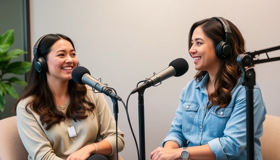 Podcast discussion on aging pets Muskegon with two women speaking.