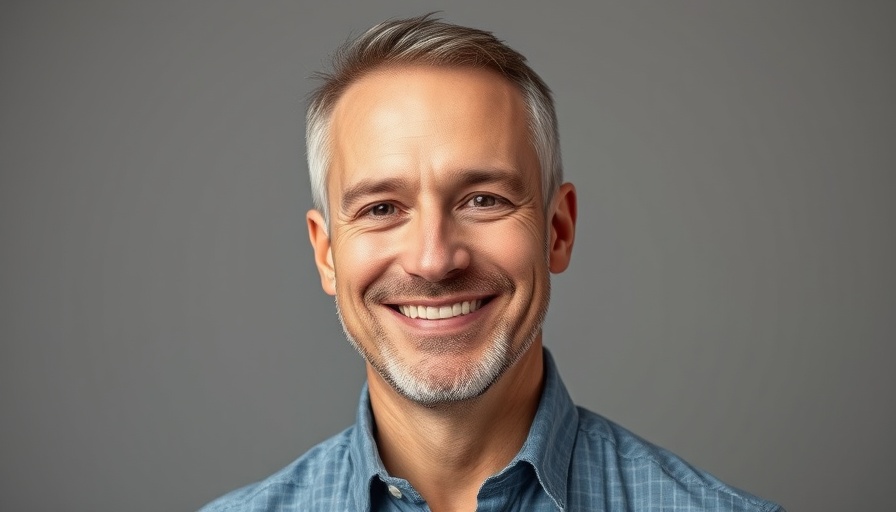 Portrait of a confident man related to Kress and Davey Tree promotions.
