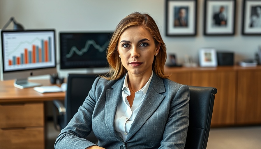 Professional woman in office addressing opioid use disorder treatment gap.