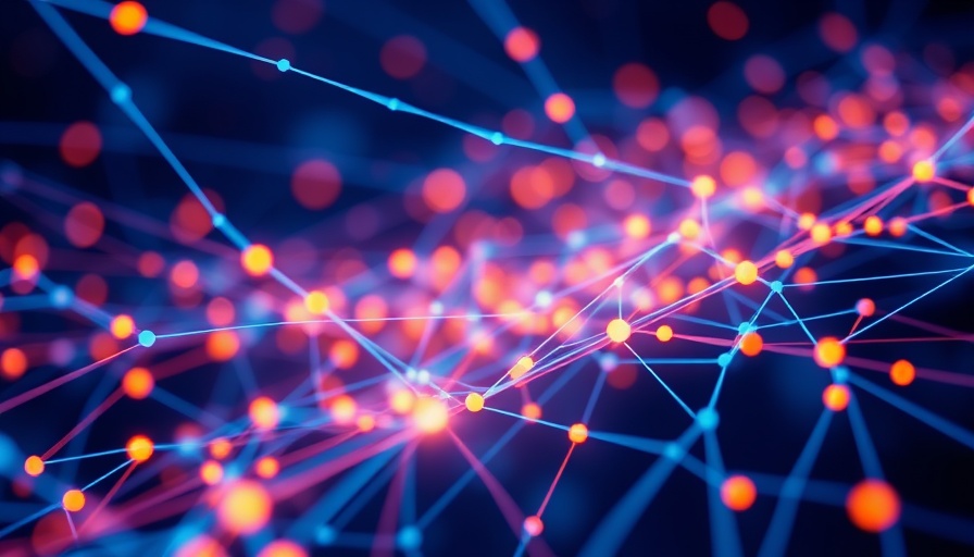 Abstract digital network art representing Senske Family of Companies acquires Green ER Lawns