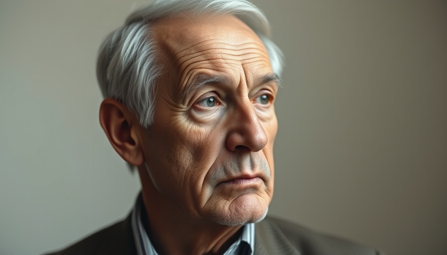 Contemplative older gentleman considering senior care insurance options.