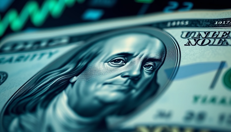 Dynamic stock market graphs overlaid on US dollar bill for best stock for retirement income.