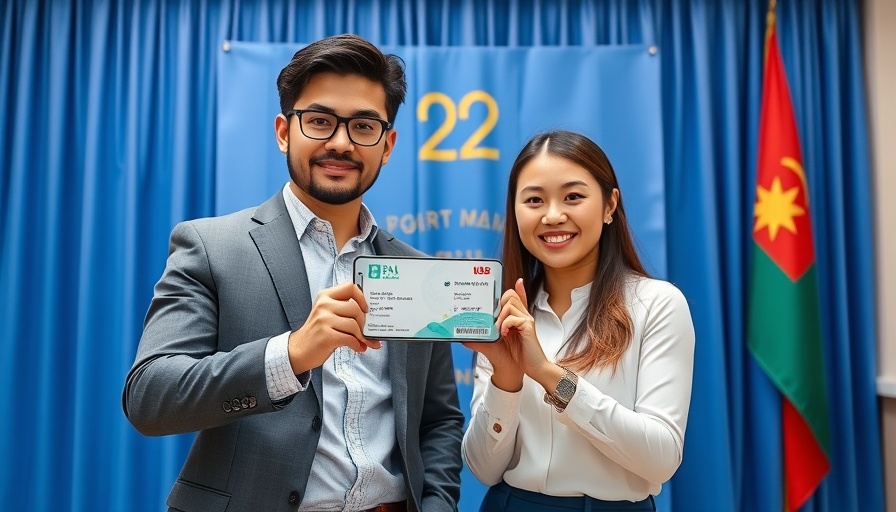Professional individuals display Alberta digital health card on phone.