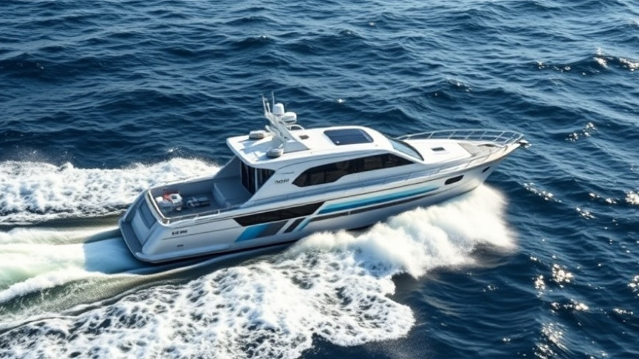 Norway patrol boat speeding through waves in the sea.