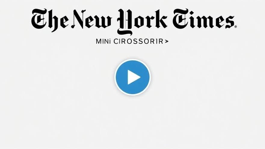 Minimalist NYT Mini Crossword interface showcasing engaging activities in puzzle-solving.