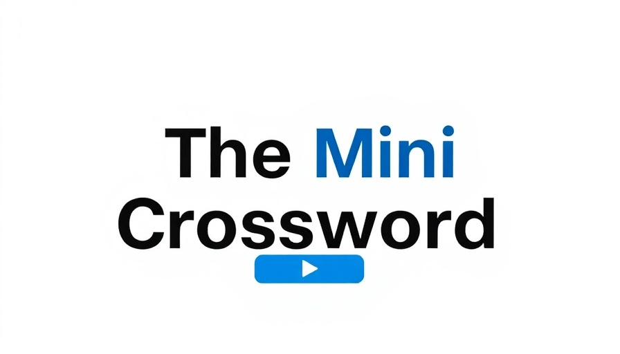 NYT Mini Crossword interface with play button