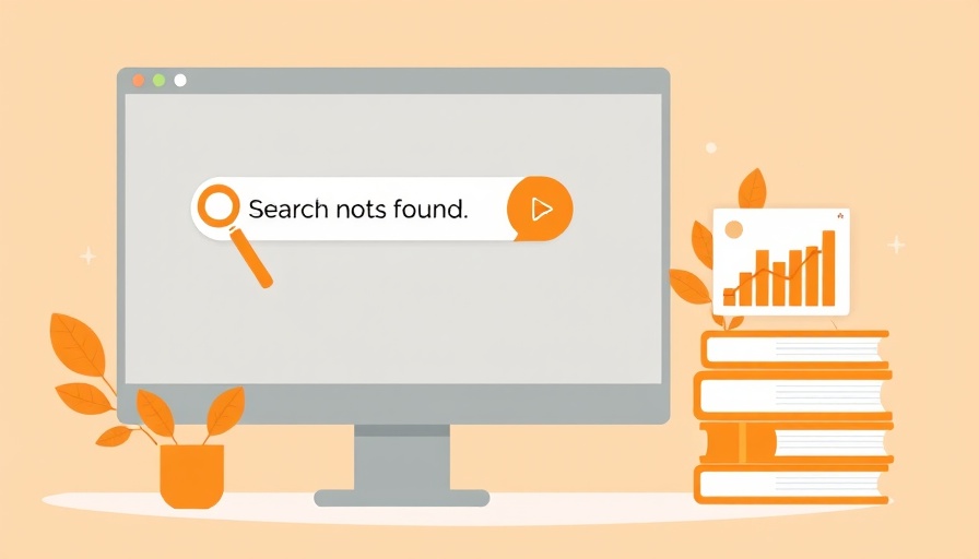 Why Indexed Pages May Not Appear in Search - illustration with 'search not found' message.