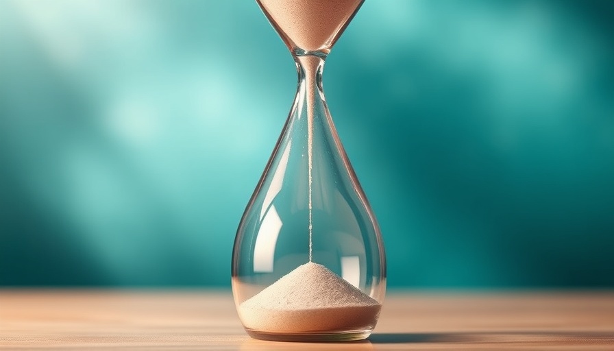 Elegant hourglass with blue sand, symbolizing Google Search Visibility Improvement for Publishers.