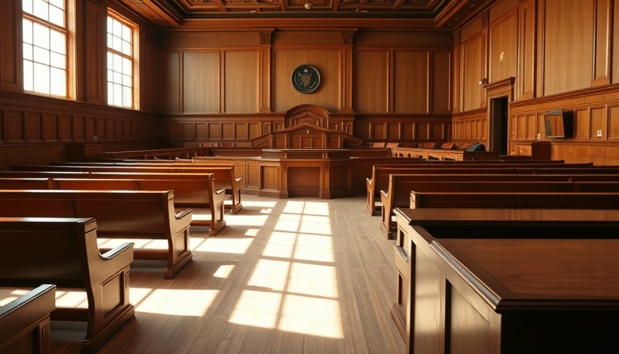 Courtroom setting related to Boeing 737 MAX trial.