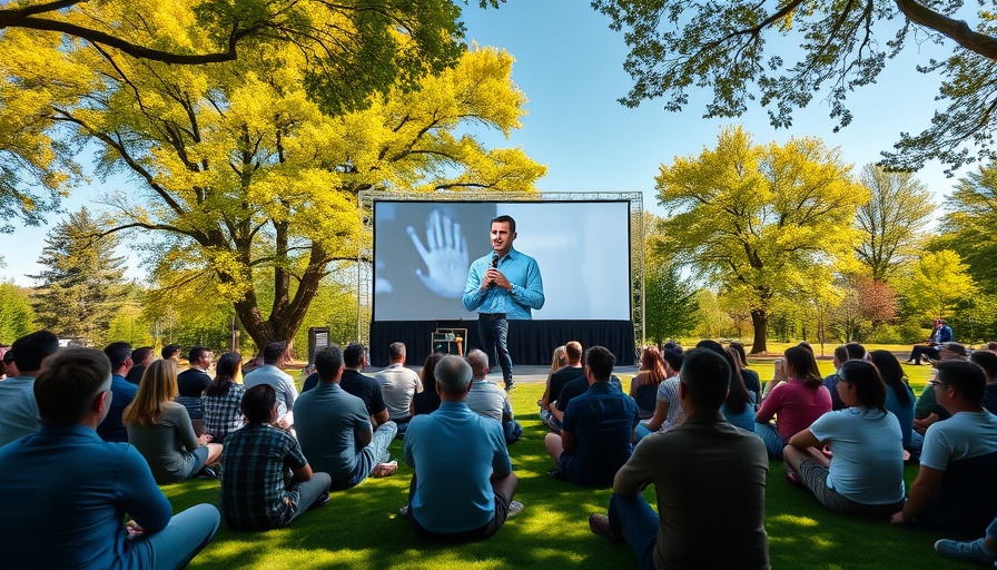 Outdoor Apple event showcasing innovations and iPhone 17 news
