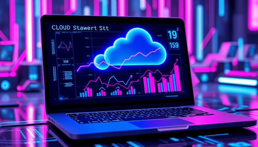 Futuristic digital cloud computing illustration for enterprise SEO strategy.
