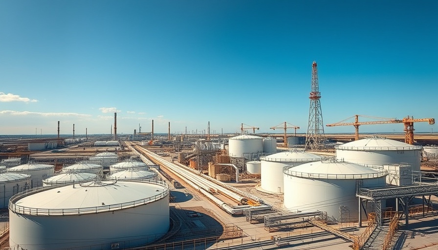 Woodside sale Louisiana LNG infrastructure with storage tanks and pipelines.