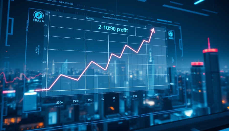 Samsung first-quarter operating profit forecast concept with financial graph.