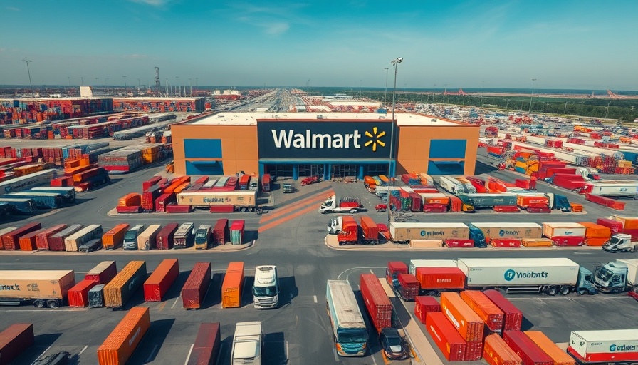 Aerial view of Walmart illustrating tariff challenges.