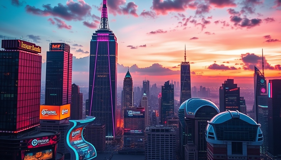 Recovering from business email compromise concept in futuristic cityscape.