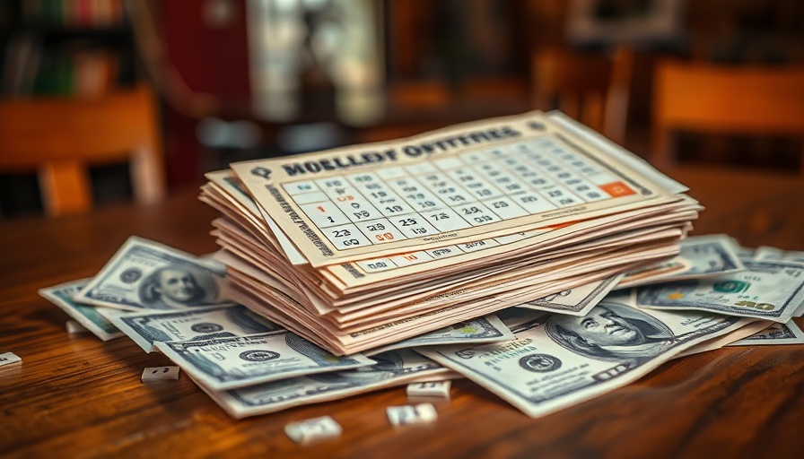 Texas Lottery winning strategies visualized with tickets and money.