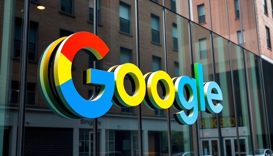Google logo on a sleek glass building facade