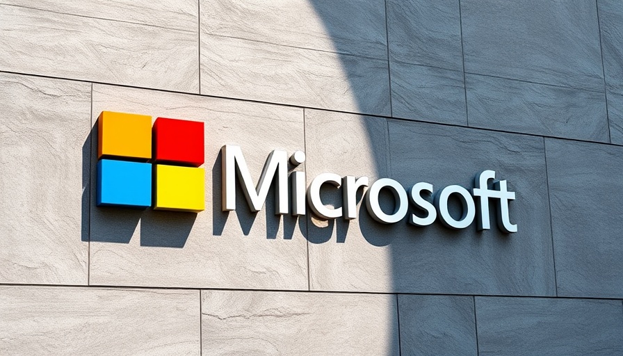 Microsoft logo on textured wall for Monetize AI Upgrade