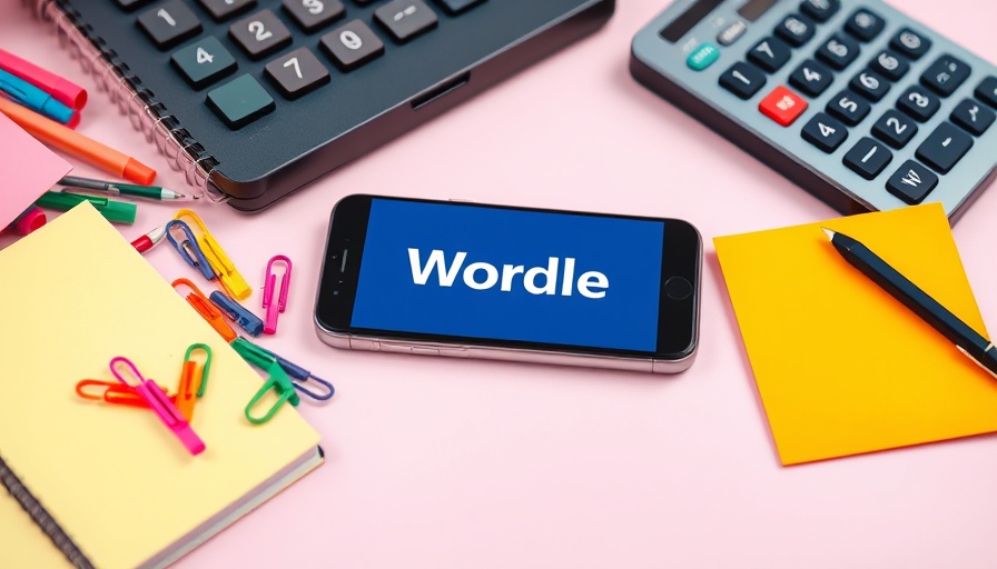 Wordle puzzle hints and solutions on smartphone with colorful clips.