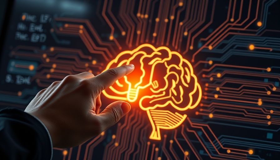 Futuristic digital interface symbolizing AI adoption among businesses.