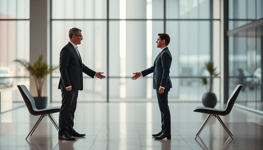 Abstract business mediation scenario with Paramount and Trump.