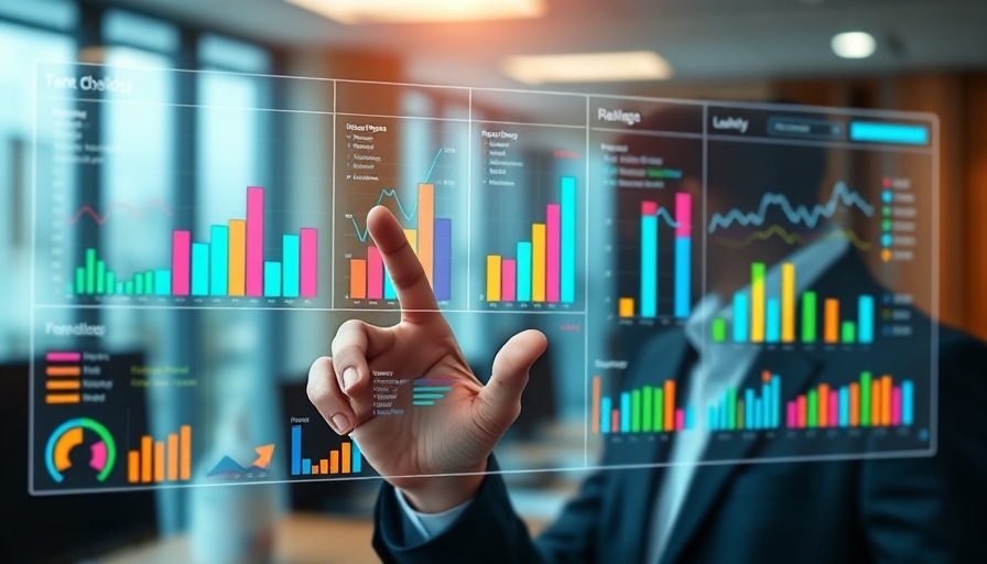 Important PPC KPIs displayed on digital dashboard in office setting.