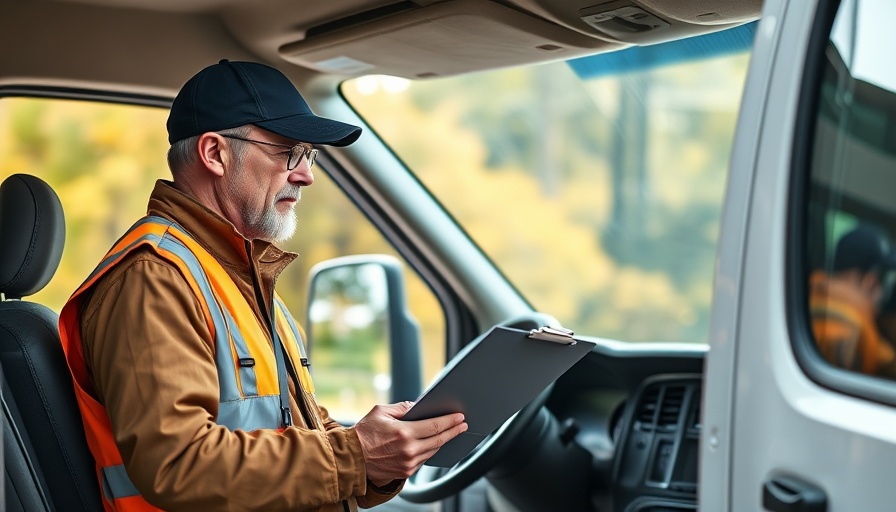 Company driver discussing safety concerns with a colleague.