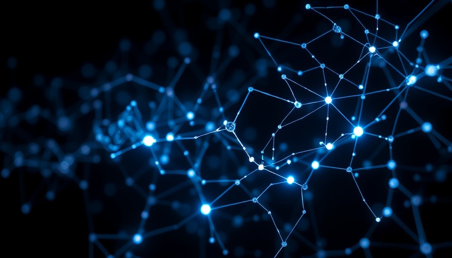 Visual representation of reasoning AI models performance in a digital network, dark blue background.