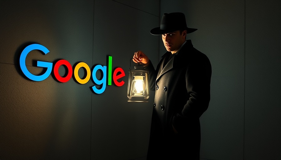 Illustration of Google ranking systems with man and lantern