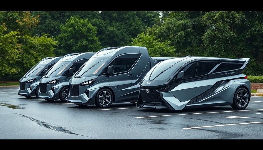 Multiple Tesla Cybertrucks parked highlighting possible trade-in depreciation.