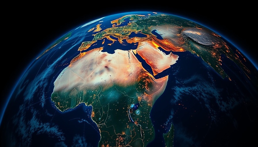 Global trade routes illustrating tariff effects on semiconductor industry.