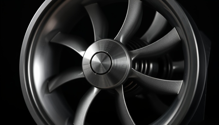 Close-up view of TTH Tunnel Thruster Series with metallic blades.