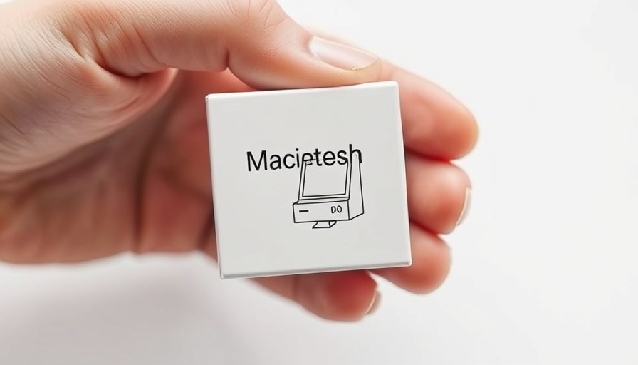 Functional replica of the original Apple Mac box with Macintosh branding.